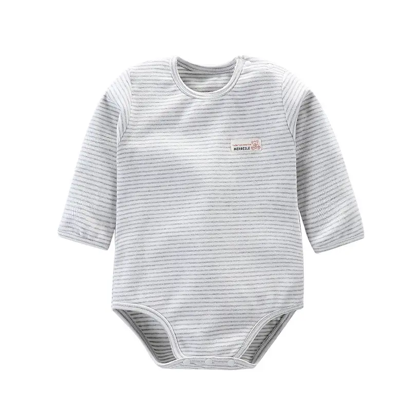 Long Sleeve Cotton Sleepwear for Baby Boys Girls Light Blue - Image 4