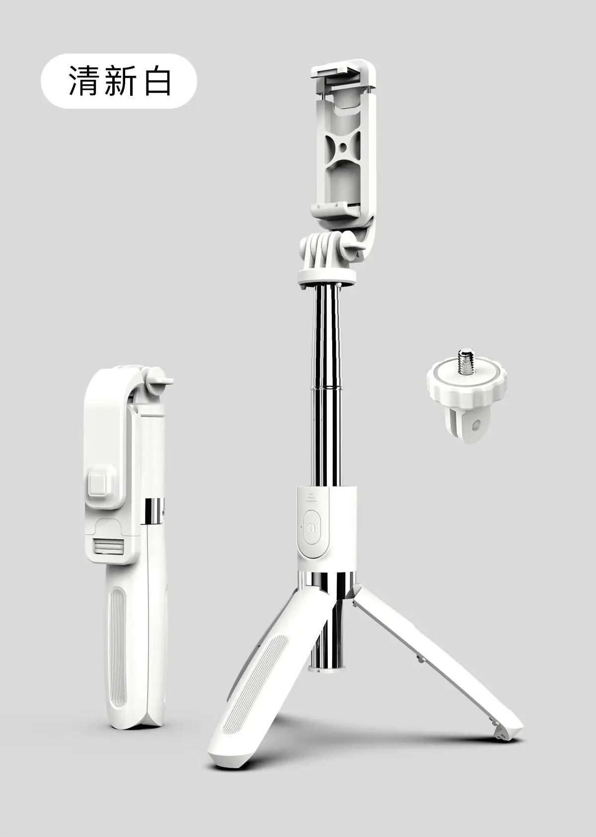 TOKQI 190mm Selfie Stick with Bluetooth Remote & Live Camera Bracket — feature 22