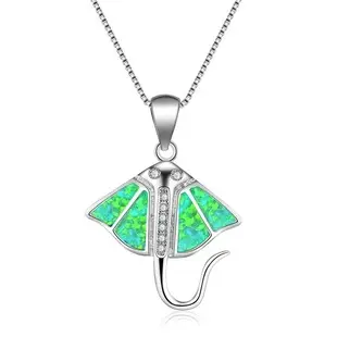 Heart Shaped Opal Pendant Necklace for Women — feature 13