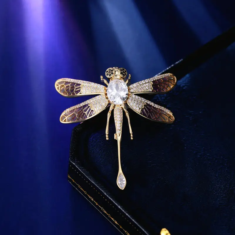 Dragonfly Personalized Wings Painted Corsage Pin Jacket Cardigan Women - Image 2