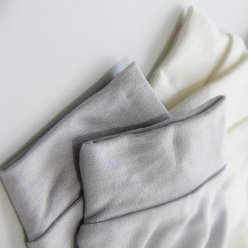 Wholesale Silk Sunscreen Gloves Women's 5-Finger White - Image 15