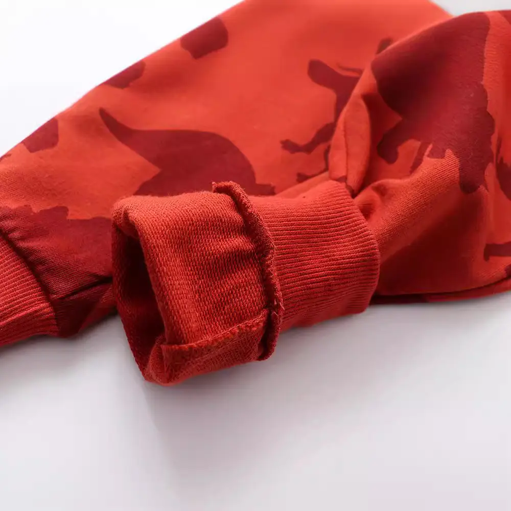 Red Cotton Long Pants for Boys Girls Autumn - Image 4