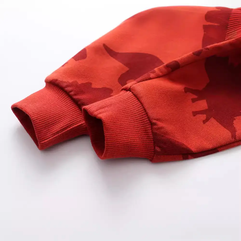 Red Cotton Long Pants for Boys Girls Autumn - Image 5