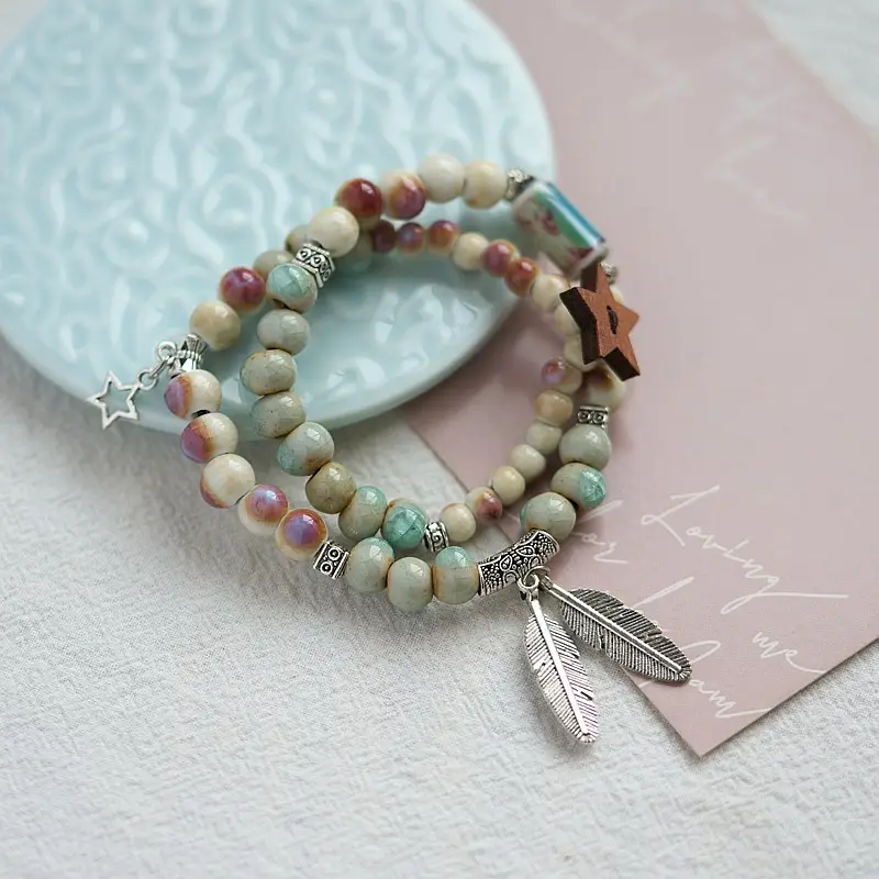 Jingdezhen Ceramic Beaded Bracelet for Women - Image 12