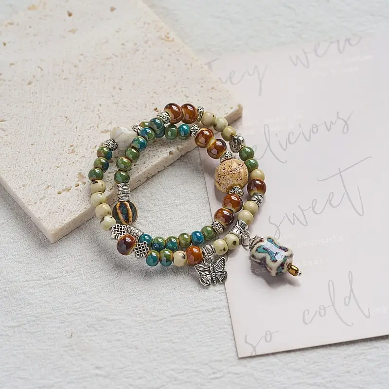 Jingdezhen Ceramic Beaded Bracelet for Women - Image 19