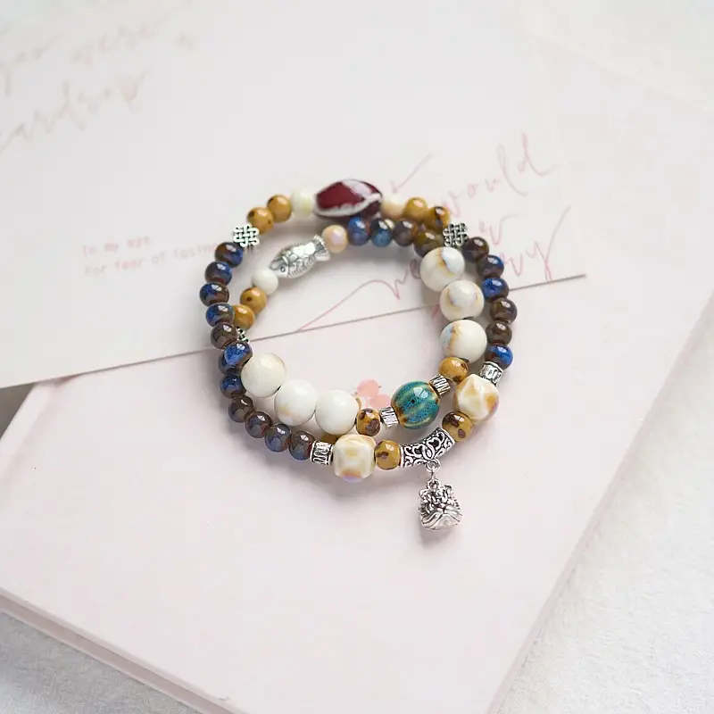 Jingdezhen Ceramic Beaded Bracelet for Women - Image 42