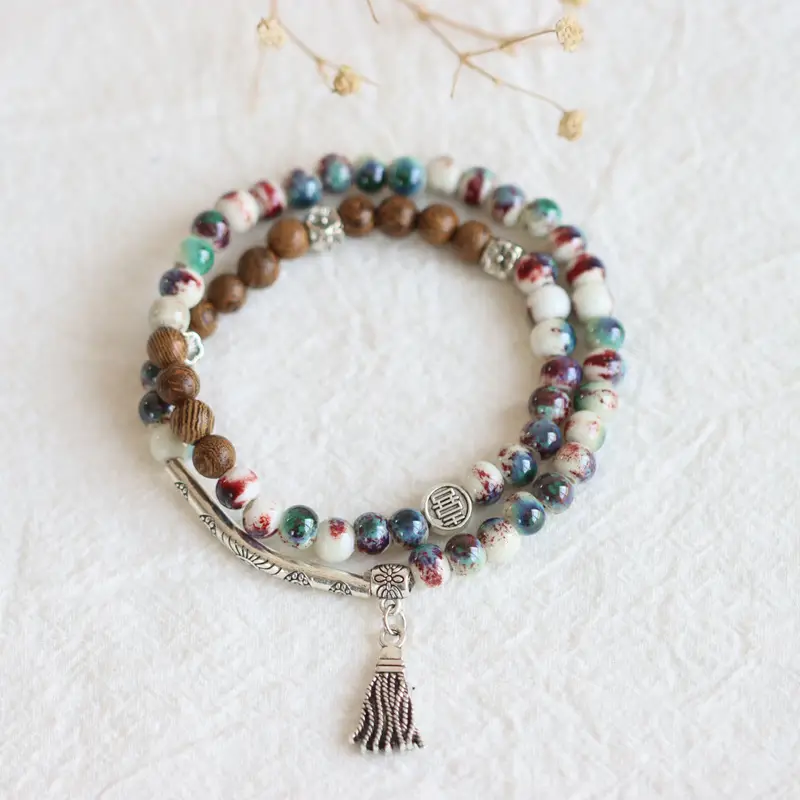 Jingdezhen Ceramic Beaded Bracelet for Women - Image 45