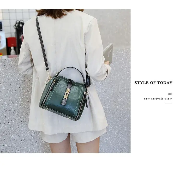 Green Shoulder Messenger Bag for Women — feature 17