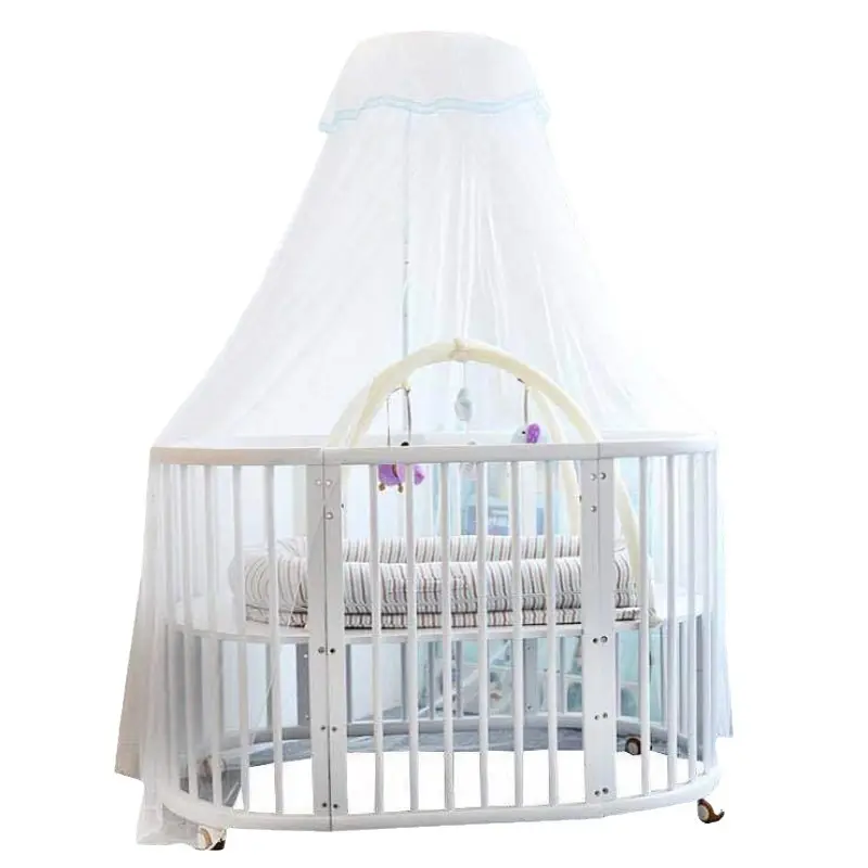 Baby Bed Mosquito Net White Adjustable Dome Cover - Image 10