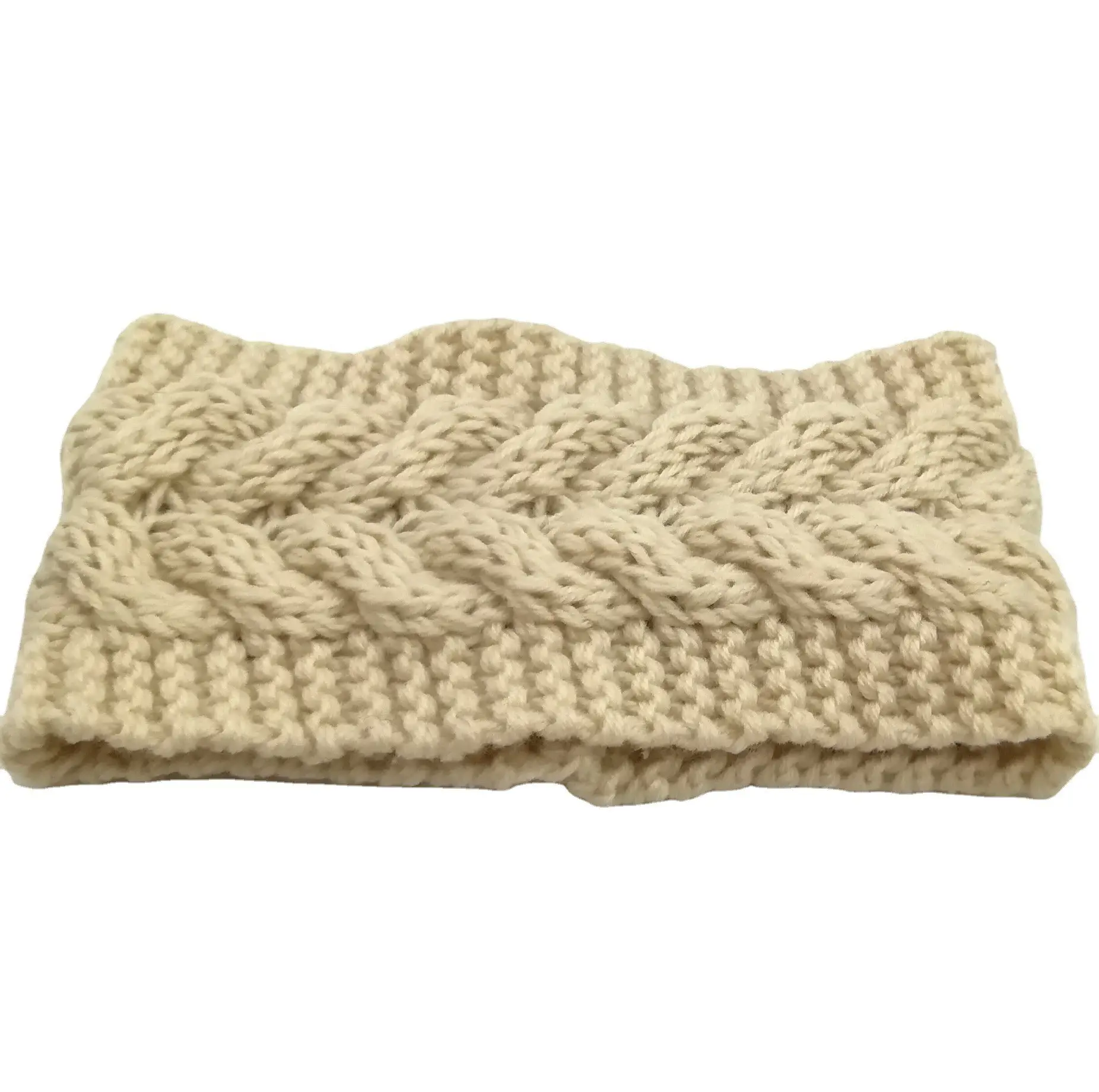 Women Woolen Braided Headscarf Yellow Winter - Image 10