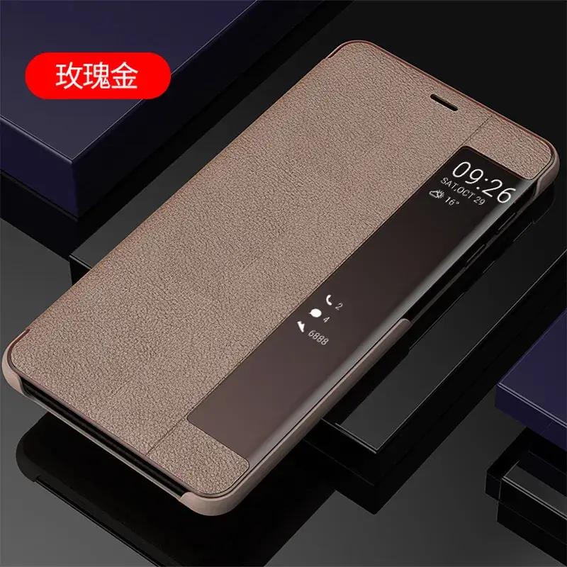 Huawei Honor 30 Leather Protective Case with Side Window Display - Image 2