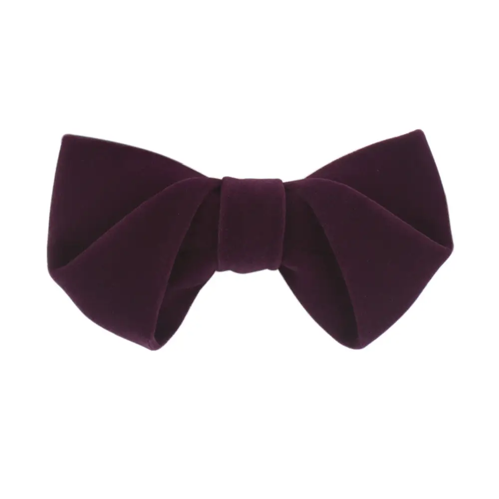 Red Velvet Bow Tie for Men - Image 3