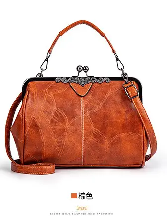 Red Women's Clip Bag with Detachable Strap