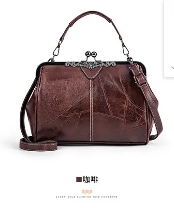 Red Women's Clip Bag with Detachable Strap