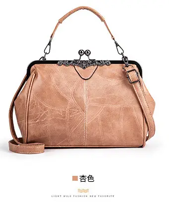 Red Women's Clip Bag with Detachable Strap