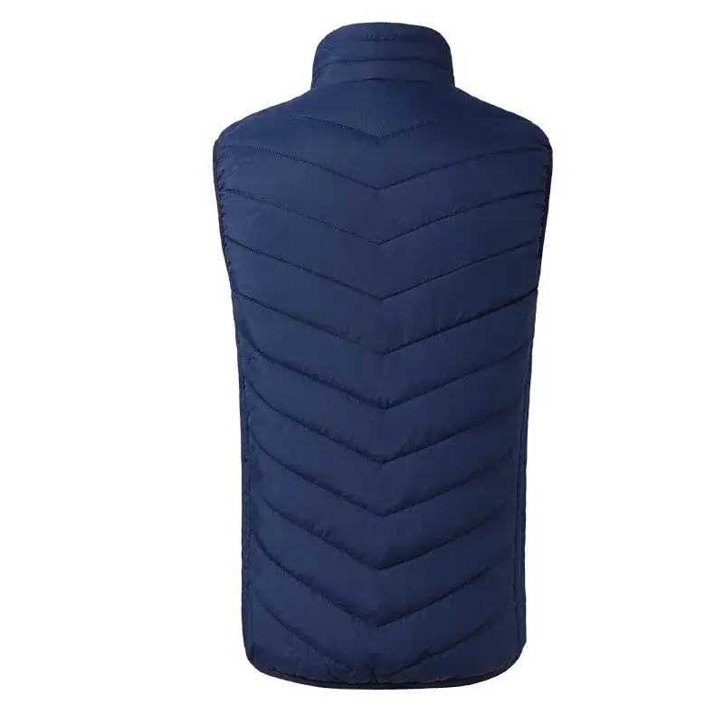 Men's Blue Automatic Charging Heating Vest - Image 7
