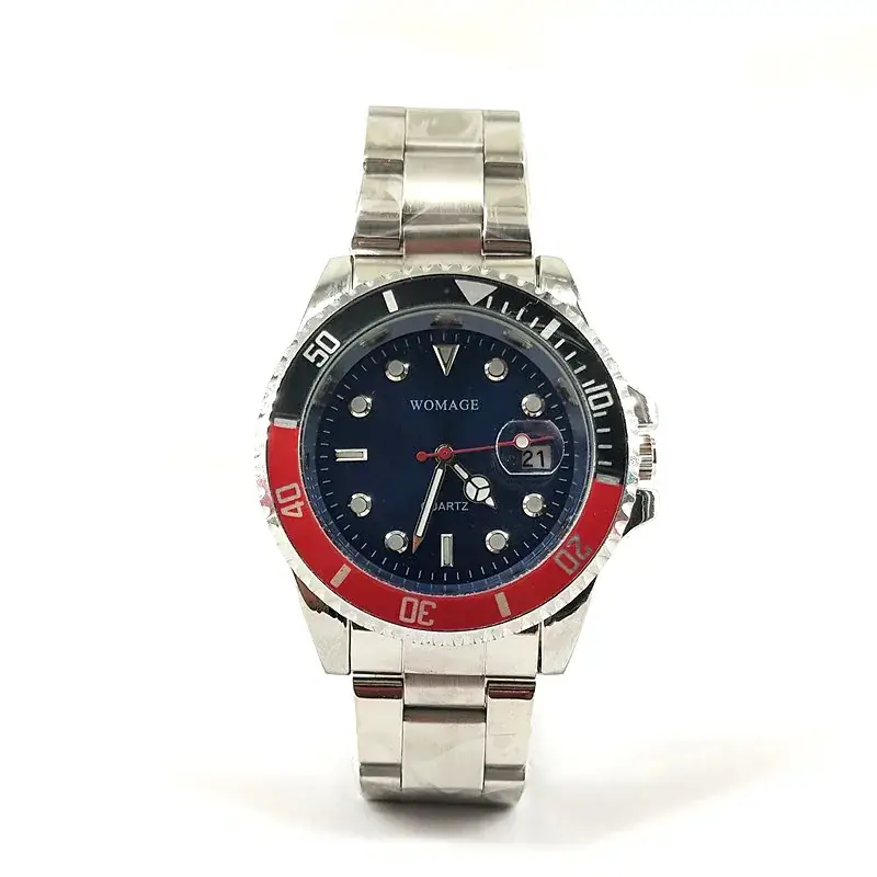 Men's Stainless Steel Chronograph Watch with Calendar - Image 2