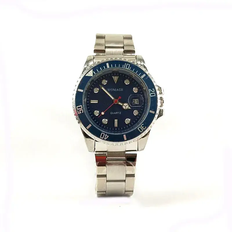 Men's Stainless Steel Chronograph Watch with Calendar - Image 3