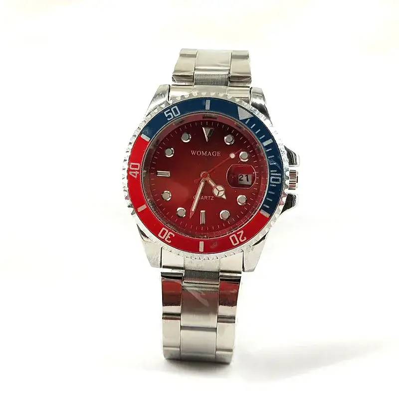 Men's Stainless Steel Chronograph Watch with Calendar - Image 5