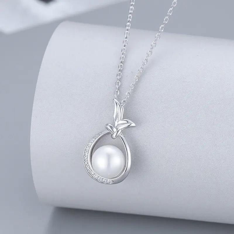 S925 Silver Pearl Clavicle Necklace for Women - Image 3