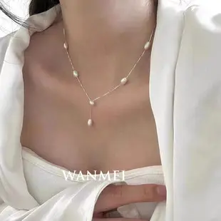 S925 Silver Pearl Clavicle Necklace for Women — feature 3