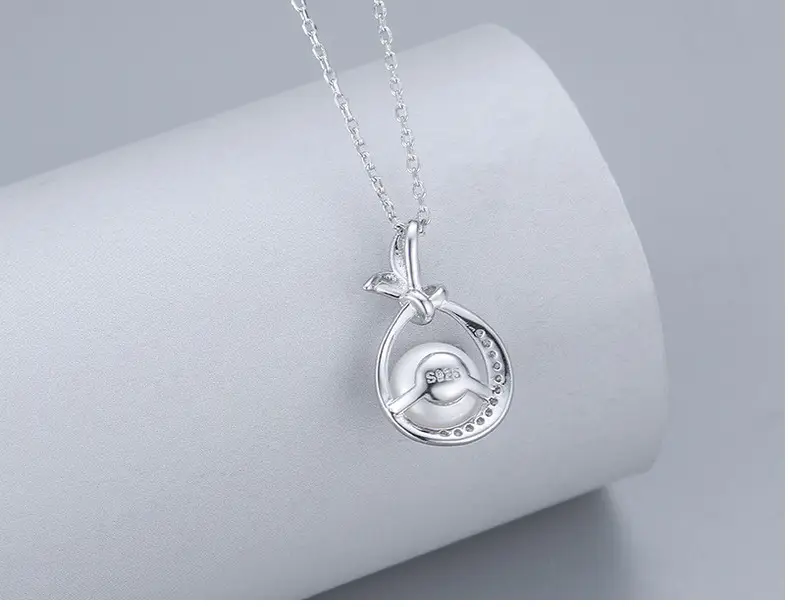 S925 Silver Pearl Clavicle Necklace for Women — feature 33