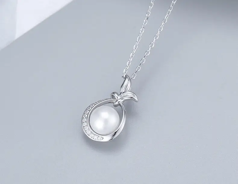 S925 Silver Pearl Clavicle Necklace for Women — feature 35