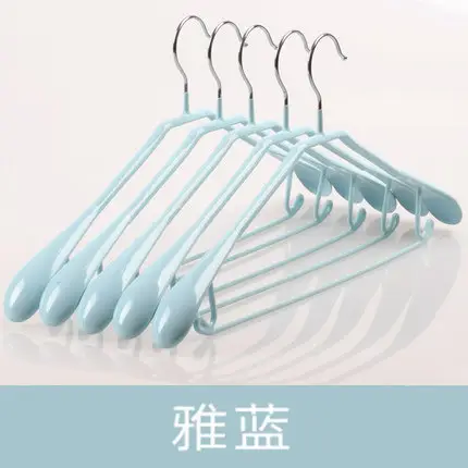 Wide Shoulder Hanger for Clothes Drying Rack Metal Non-Slip - Image 3