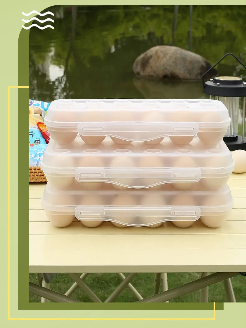 Stackable Egg Storage Box with Lid and Anti-Collision Design — feature 17