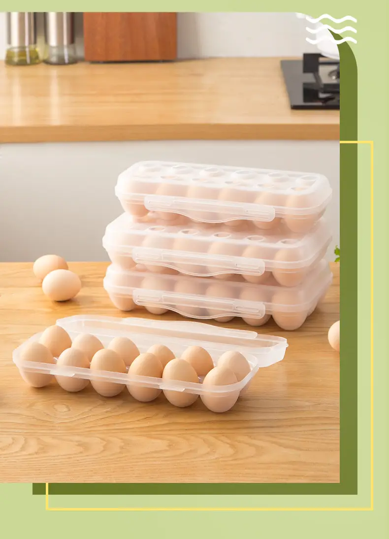Stackable Egg Storage Box with Lid and Anti-Collision Design — feature 18