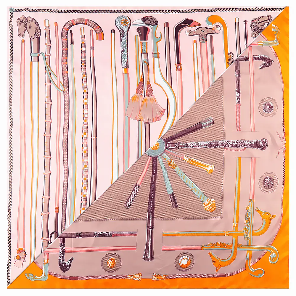 Spring New Deer Cane Horse Head Scarf Large Square Yiwu