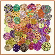 Spring New Deer Cane Horse Head Scarf Large Square Yiwu — feature 12
