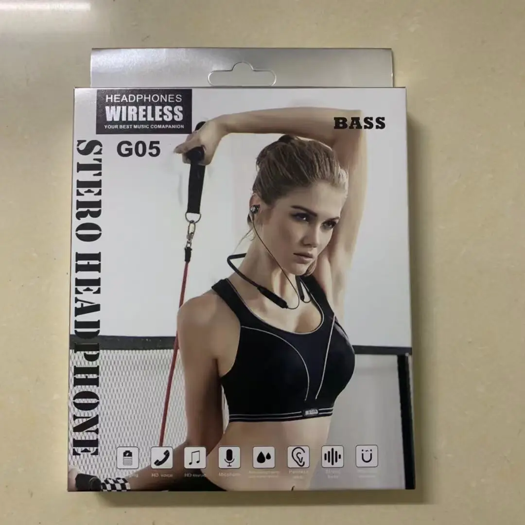 Wireless Sports Bluetooth Headset Waterproof Magnetic Neck Hanging - Image 6