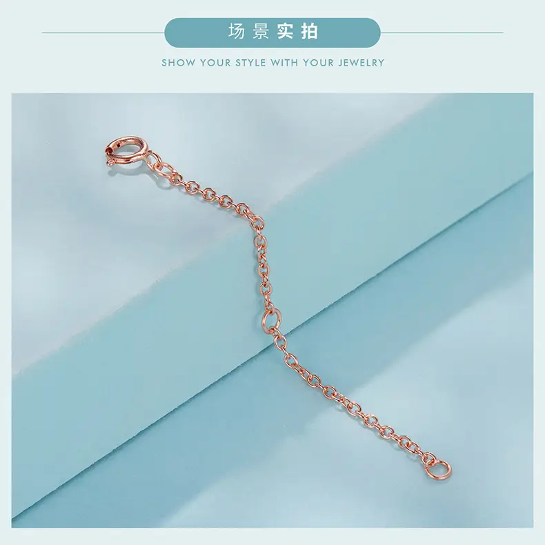 Evelle Sterling Silver Necklace Extension Chain 6cm 10cm — feature 6