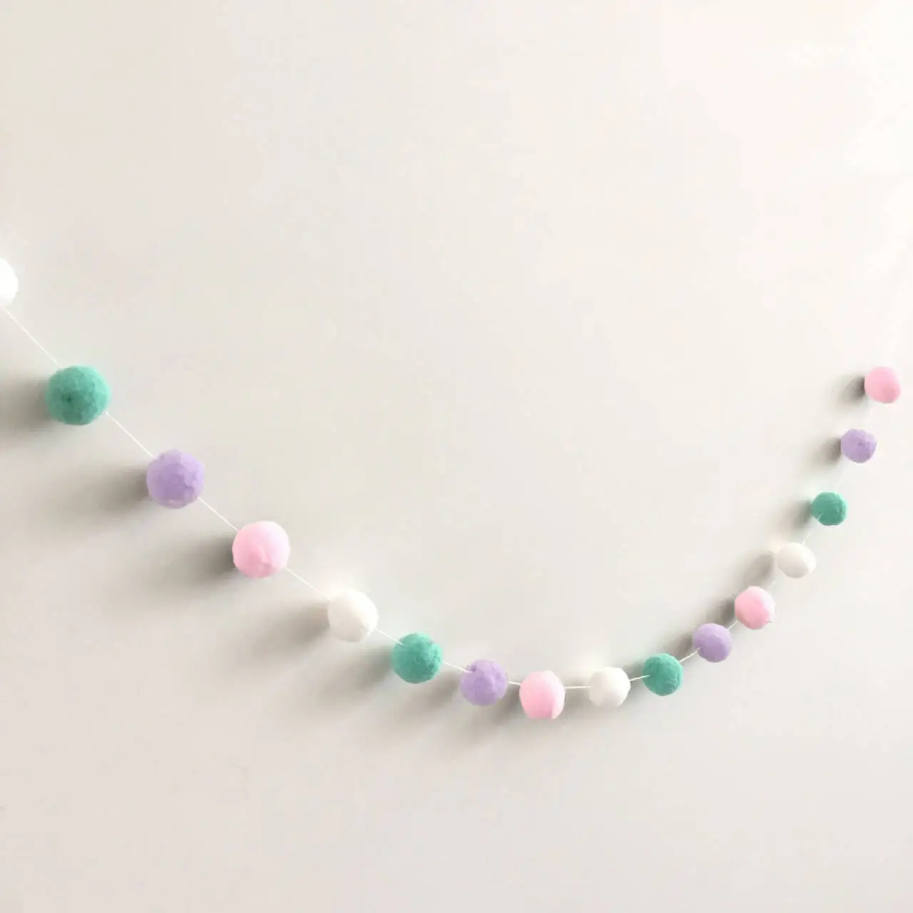 Five-Pointed Star Hair Ball String Decoration for Kids Room