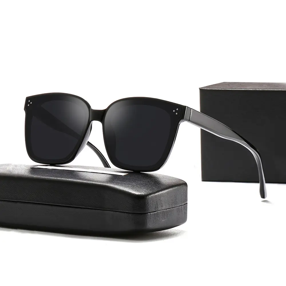 New Polarized Sunglasses gm Unisex Black Gold D17