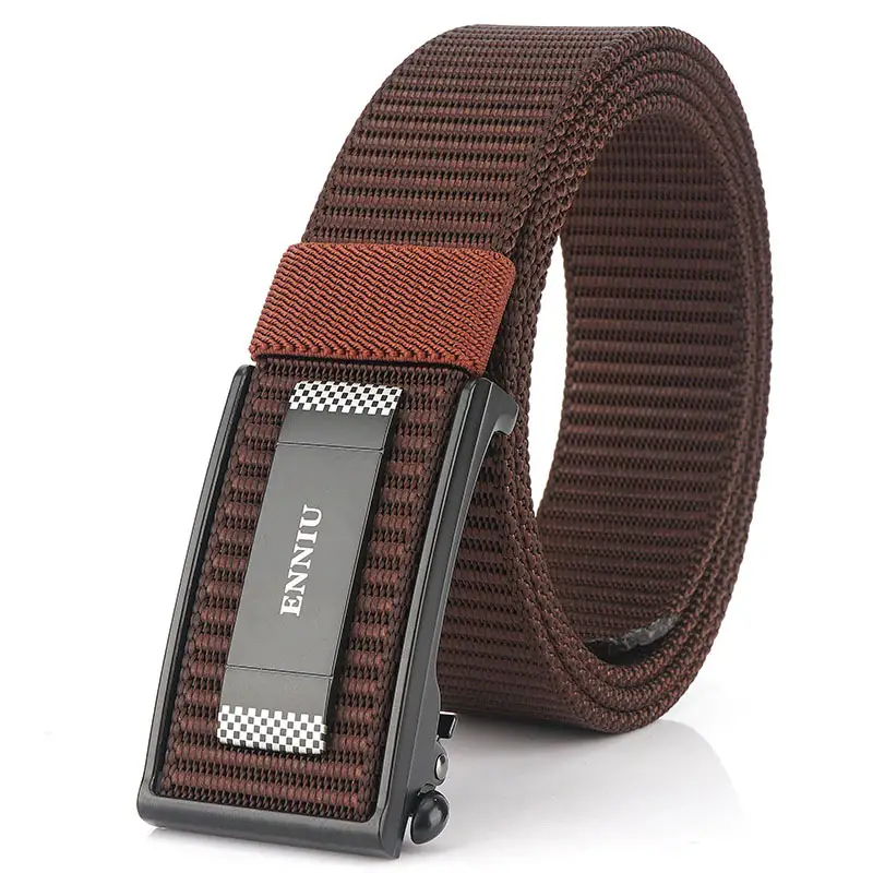 Men's Navy Blue Nylon Sports Belt with Automatic Buckle - Image 7