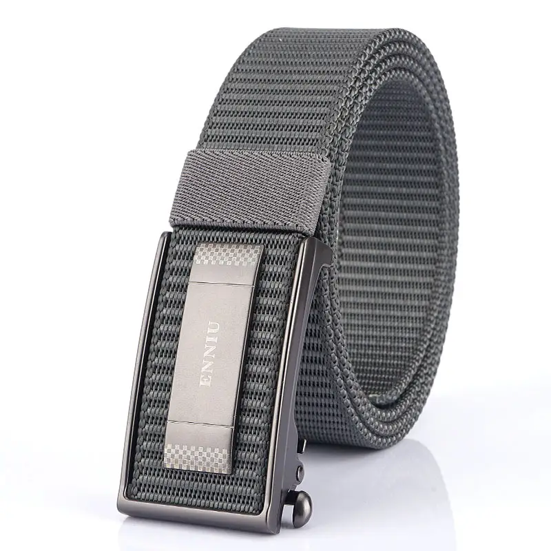 Men's Navy Blue Nylon Sports Belt with Automatic Buckle - Image 12