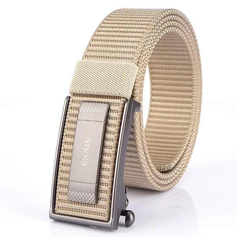 Men's Navy Blue Nylon Sports Belt with Automatic Buckle - Image 13