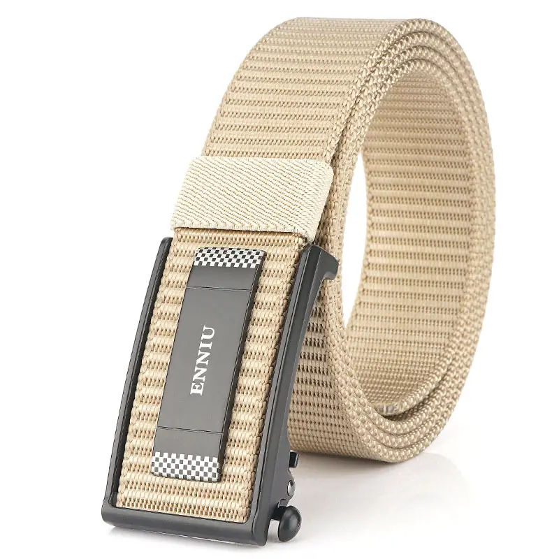 Men's Navy Blue Nylon Sports Belt with Automatic Buckle - Image 6