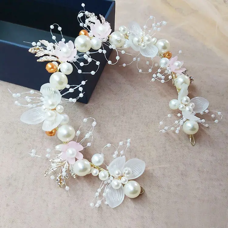 New Pearl Flower Hair Band for Women & Girls - Image 2