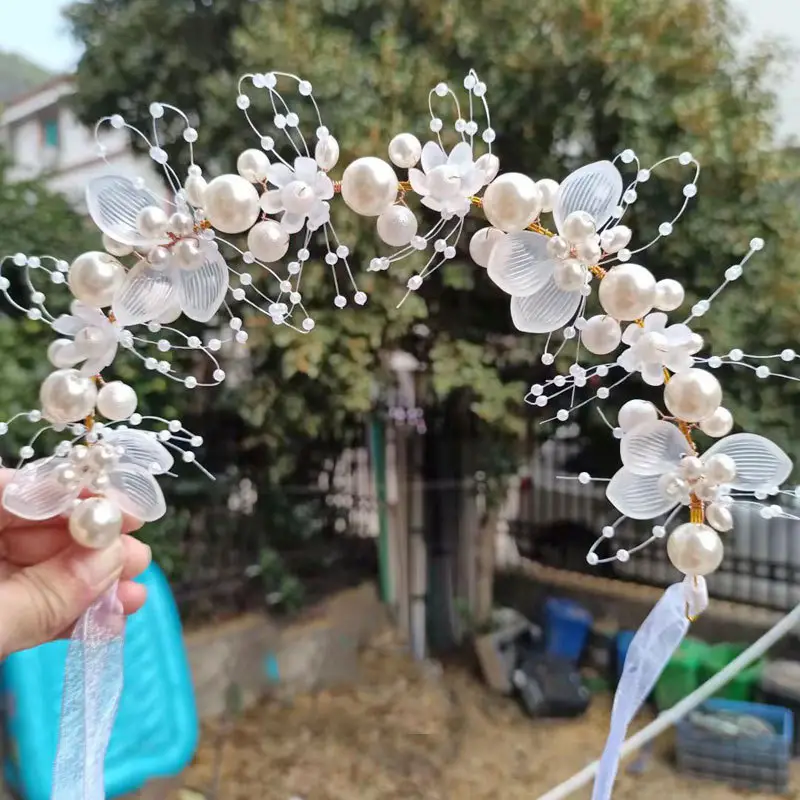 New Pearl Flower Hair Band for Women & Girls - Image 6