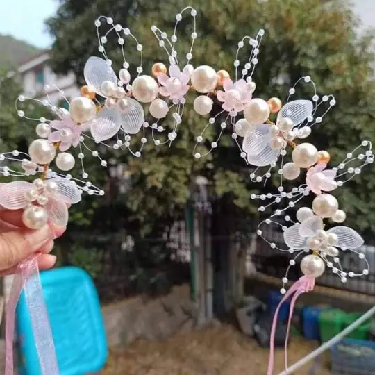 New Pearl Flower Hair Band for Women & Girls - Image 7