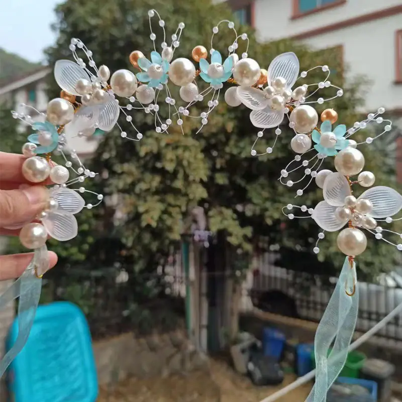 New Pearl Flower Hair Band for Women & Girls - Image 8