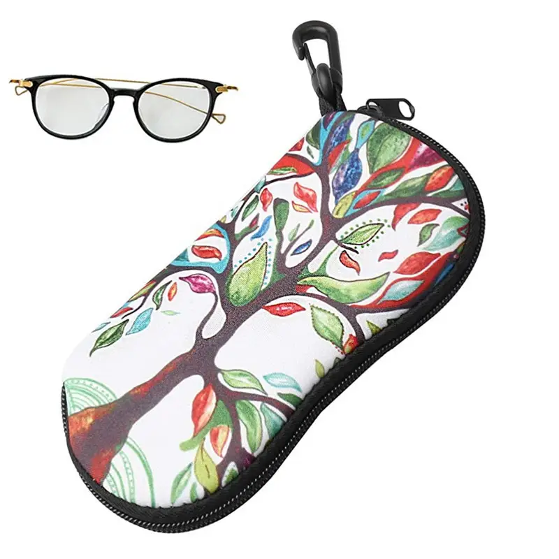 Colorful Printed Sunglasses Bag with Hook - Image 4