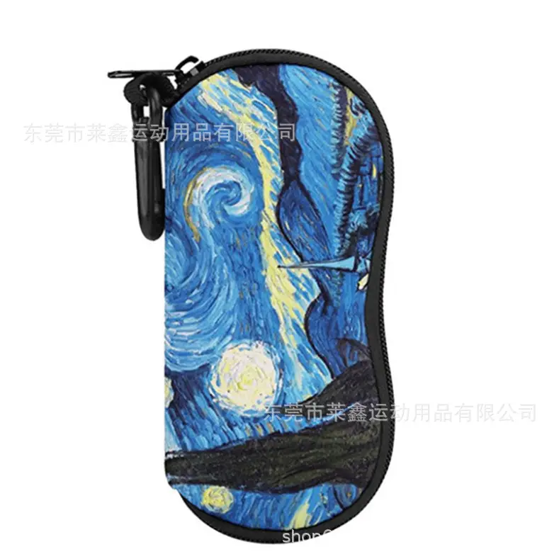 Colorful Printed Sunglasses Bag with Hook - Image 5