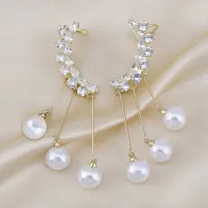 Sexy Round Face Earrings with Red Net Design — feature 10
