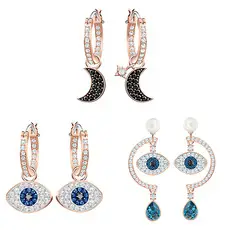 Sexy Round Face Earrings with Red Net Design — feature 3