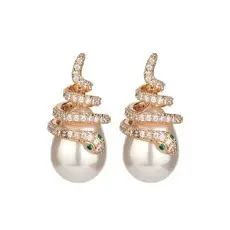 Sexy Round Face Earrings with Red Net Design — feature 6