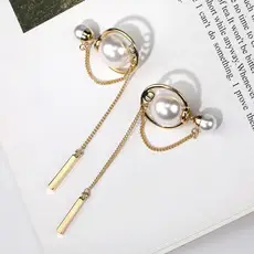 Sexy Round Face Earrings with Red Net Design — feature 9
